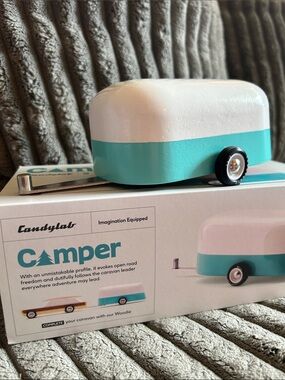 CandyLab Toys Wood Camper with Hitch in Original Box 2017 Designed In Brooklyn